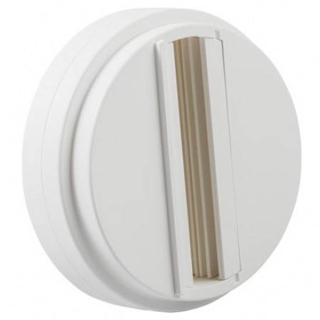 White  jibe track ceiling adapter